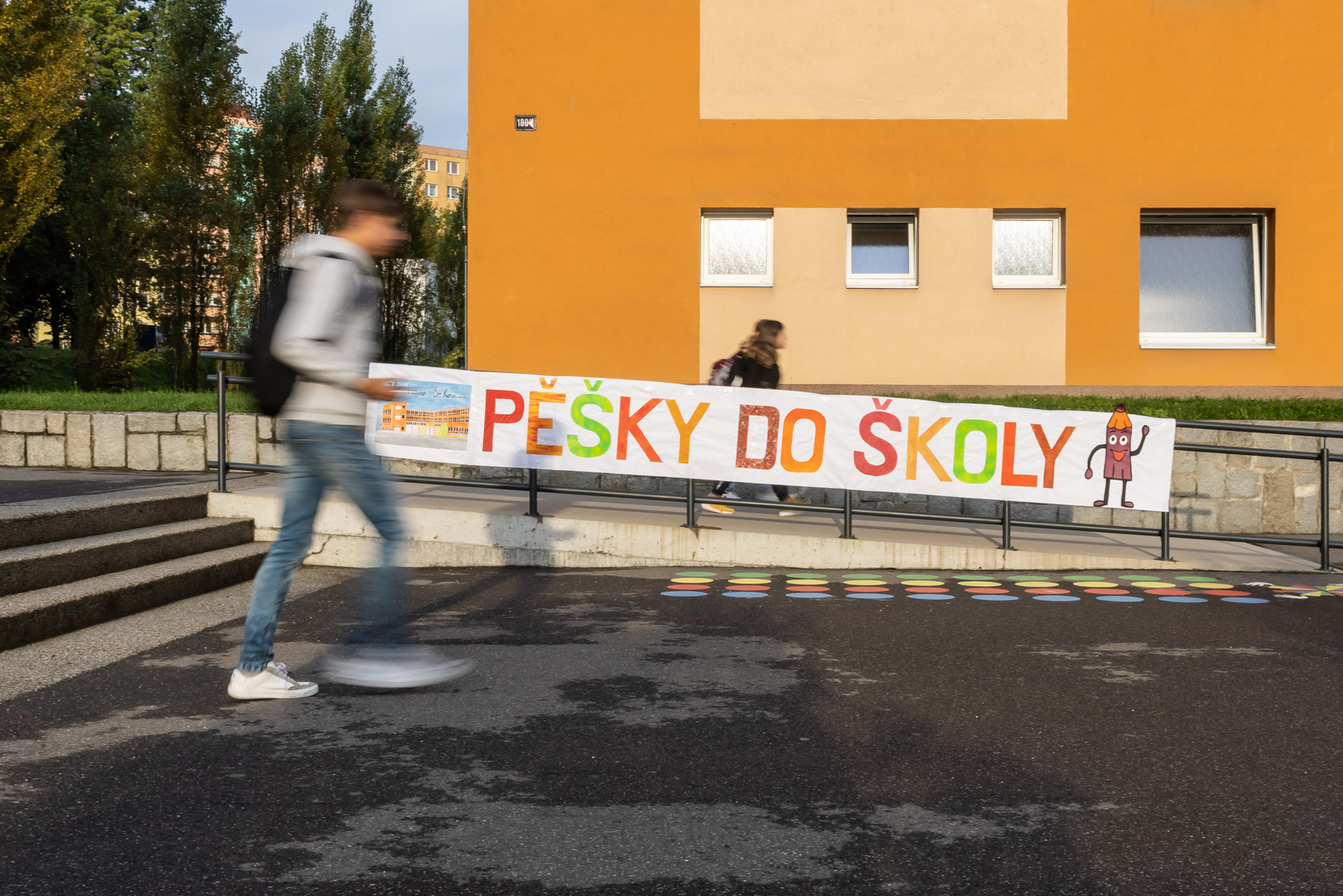 Foto z loňského ročníku Pěšky do školy. Snímek Jiří Zerzoň
